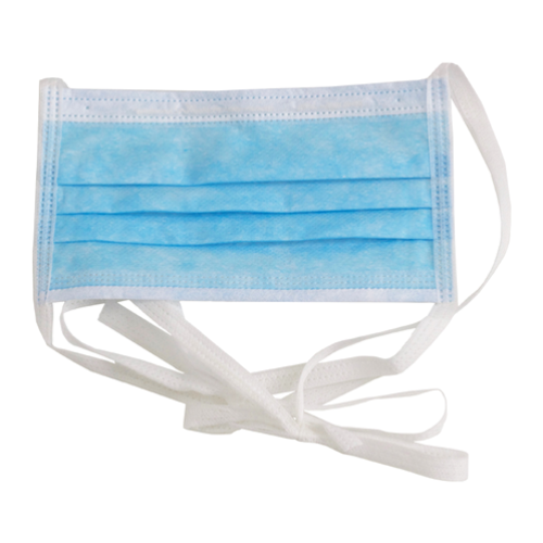 Surgical Mask with 4 Ties (Blue, Non-Woven and 3 Ply)
